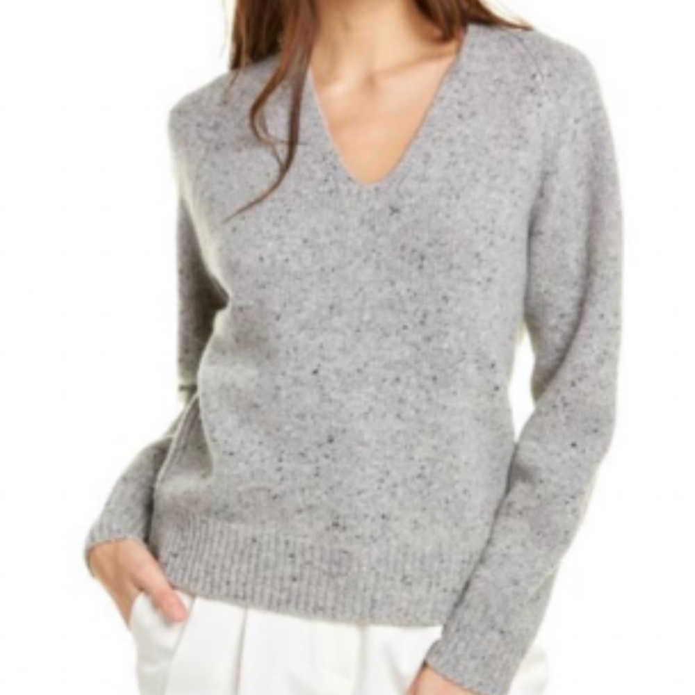 Vince Gray V-Neck Sweater